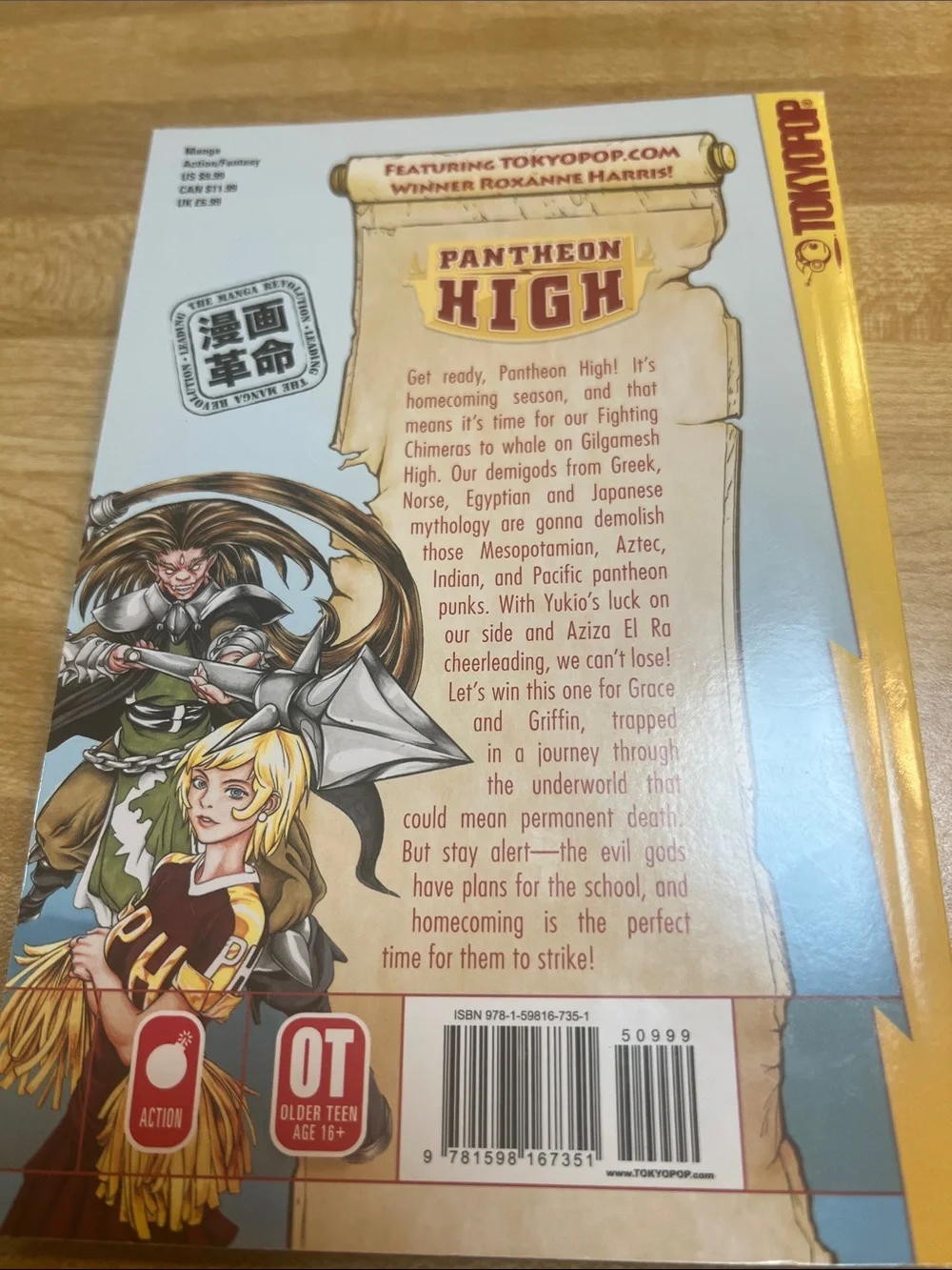 #2876**Pantheon High Graphic Novel - Green & Yellow Cover